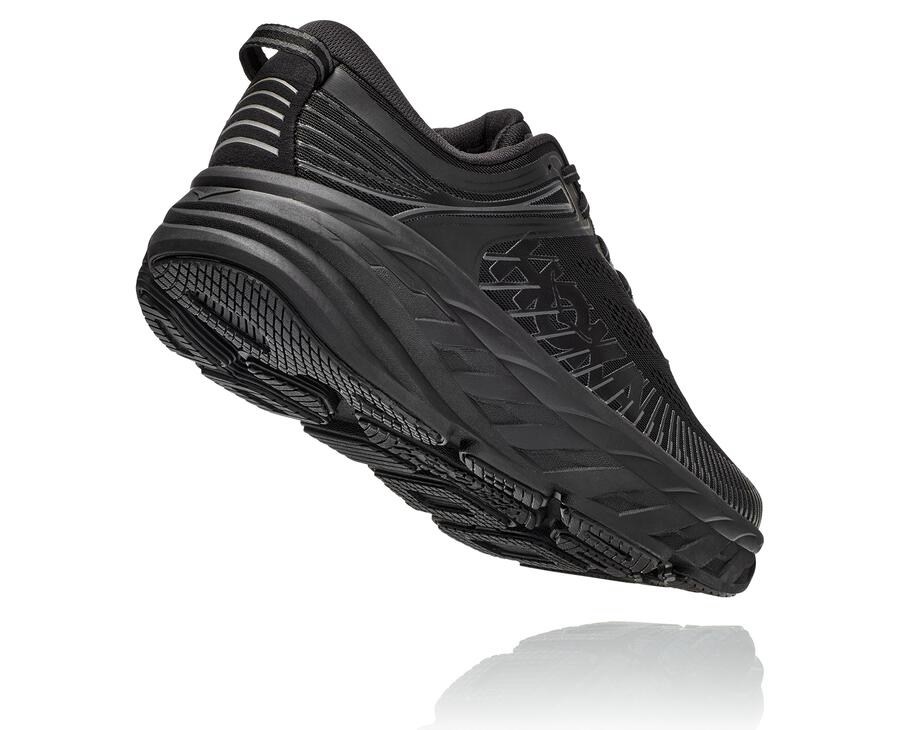 Tenis Hoka One One Hombre Negros - Bondi 7 - XRJM60734